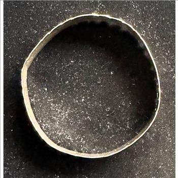 .925 STERLING SILVER BANGLE ETCHED FLORAL DESIGN BRACELET SIZE 8 1/2, CLASSIC