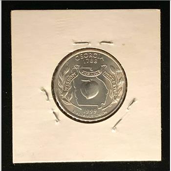 GEORGIA STATE COMMEMORATIVE QUARTER UNCIRCULATED 1999-D