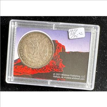 1878 MORGAN SILVER DOLLAR 7 OVER 8 TAIL FEATHERS, NICE DETAILED COIN IN A HARD CASE