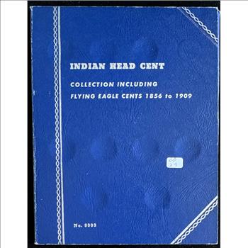 1856-1909 INDIAN HEAD CENT INCOMPLETE (28) COIN SET IN A WHITMAN BOOK