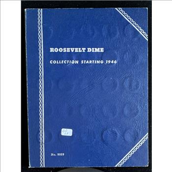 1946- ROOSEVELT SILVER DIME (41) COIN INCOMPLETE IN A WHITMAN COLLECTION BOOK