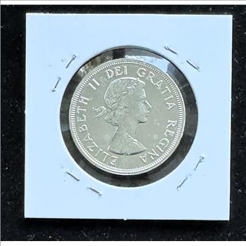1864-1964 CHARLOTTETOWN QUEBEC, 80% SILVER $1 DOLLAR BRILLIANT UNCIRCULATED  GEM COIN