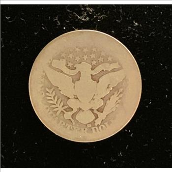 1908-D BARBER QUARTER SILVER COIN