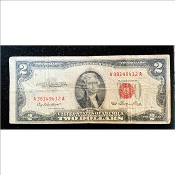 FEDERAL RESERVE NOTE SERIES 1953 $2 DOLLAR RED SEAL