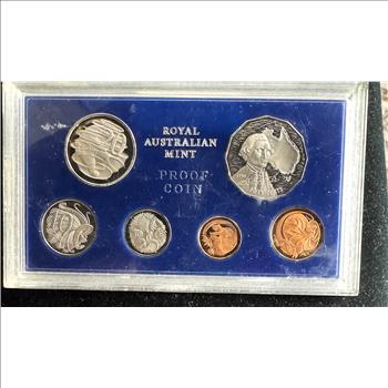 1970 AUSTRALIA 6 COIN PROOF SET, RARE ONLY 15,112 ISSUED, UNBLEMISHED IN ORIG MINT CASE