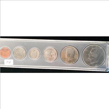 1776-1976 BI-CENTENNIAL UNCIRCULATED 6 COIN SET IN CASE