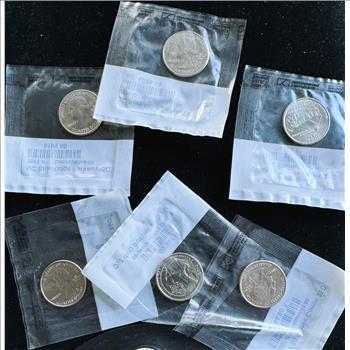 STATE QUARTER COLLECTION (6) UNCIRCULATED COINS IN SEALED LITTLETON PKGS