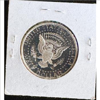 1992-S SILVER KENNEDY PROOF HALF DOLLAR, GEM COIN