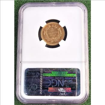 US 1854 $3 Dollar Princess Gold Coin NGC Graded