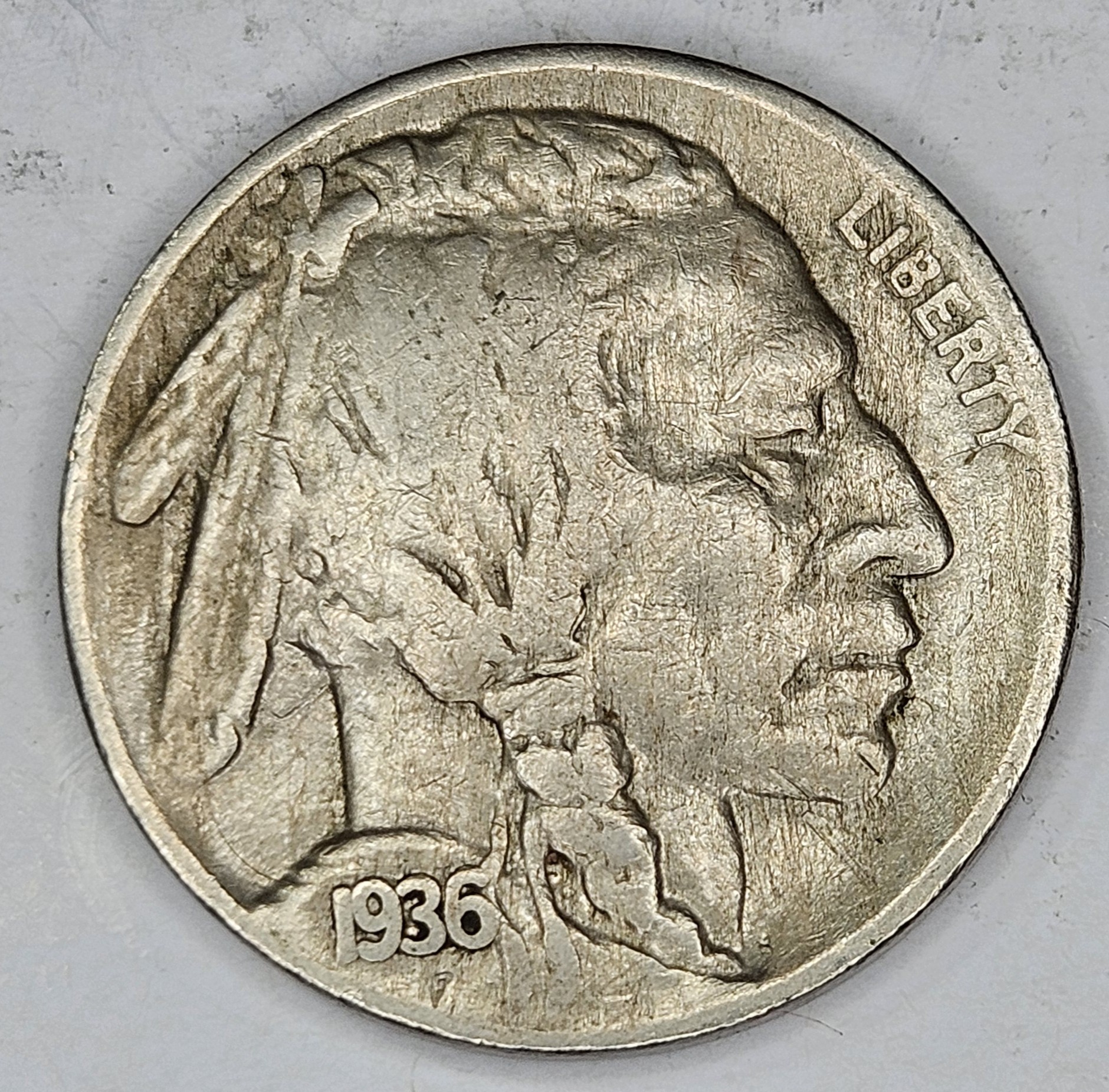 1936 S Buffalo Nickel