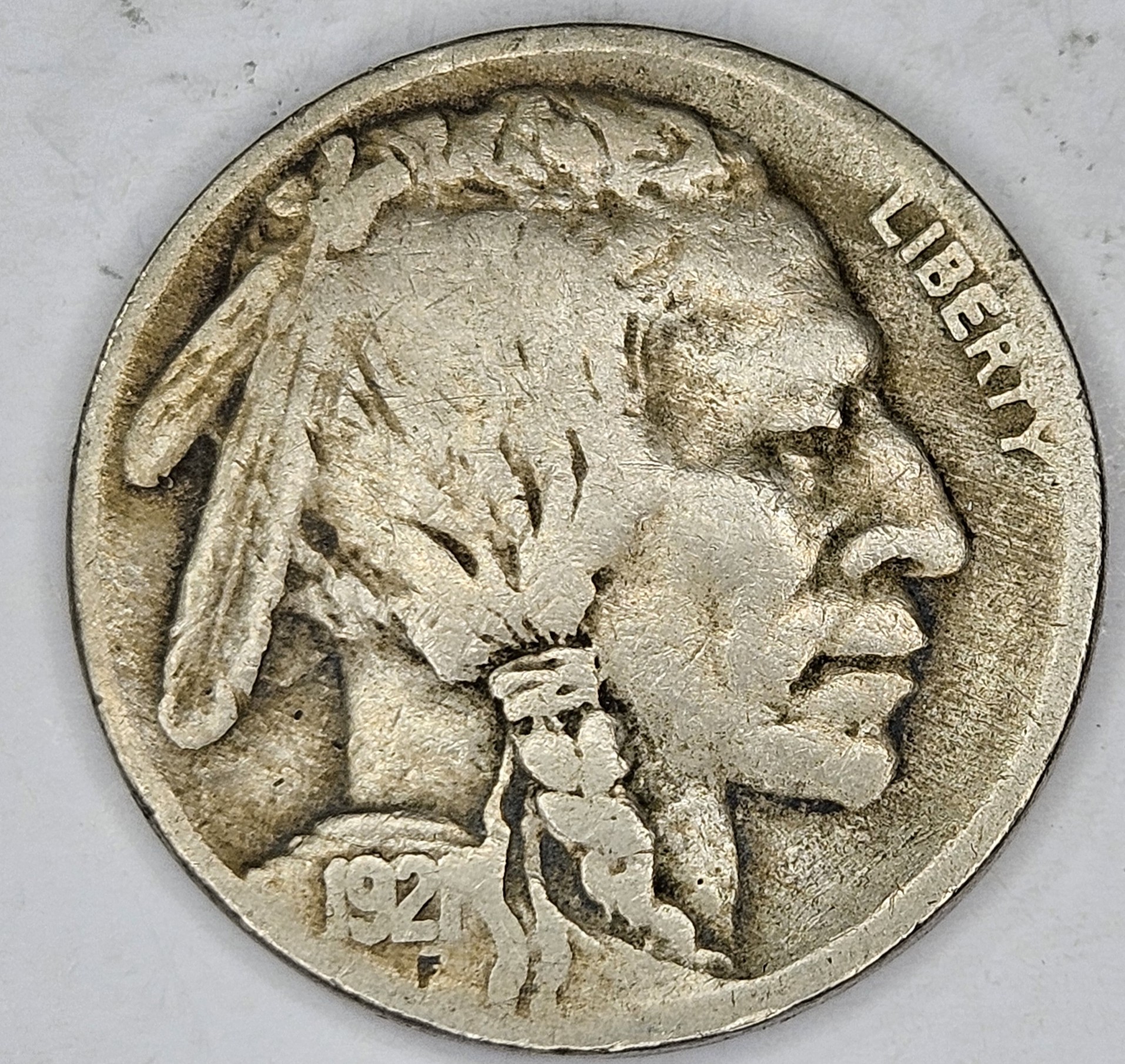 1921 P Buffalo Nickel