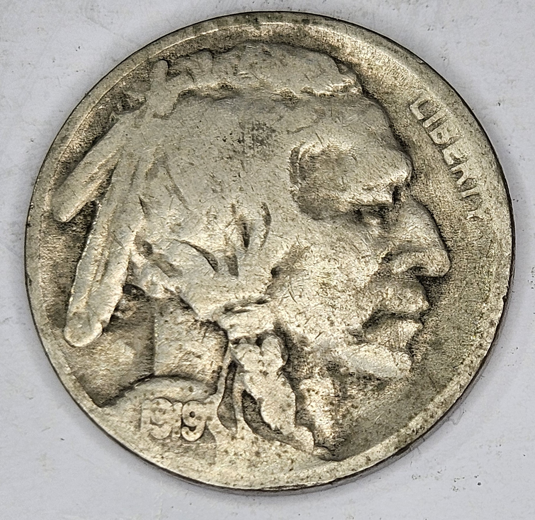 1919 P Buffalo Nickel