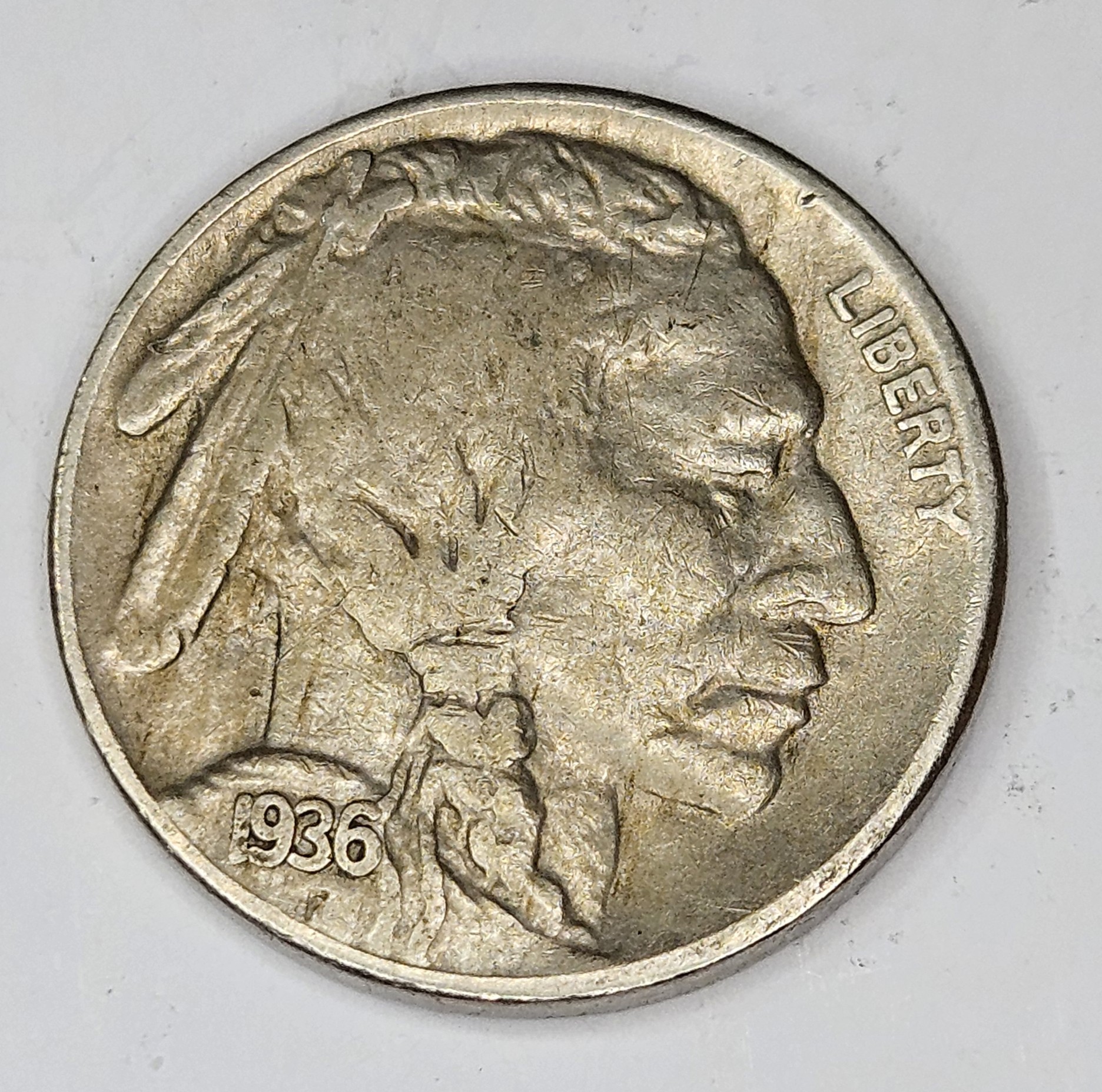 1936 S Buffalo Nickel