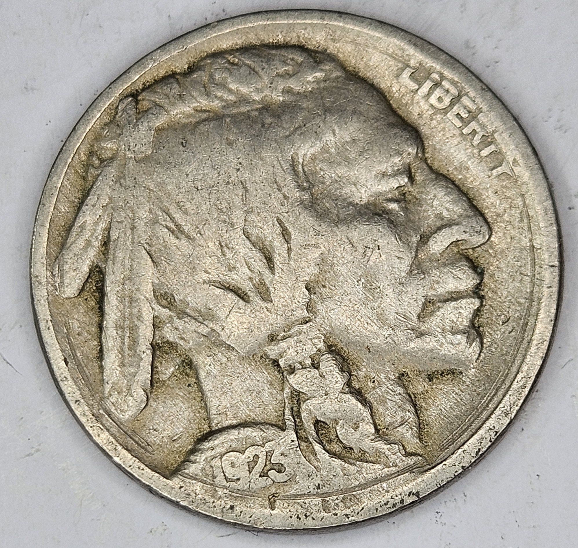 1923 Double Die Stamp Rim Buffalo Nickel