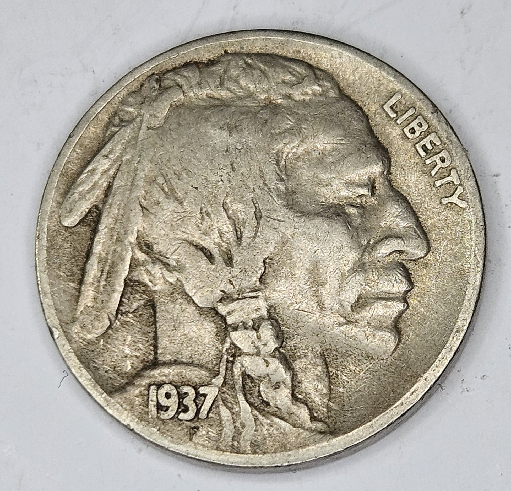 1937 S Buffalo Nickel