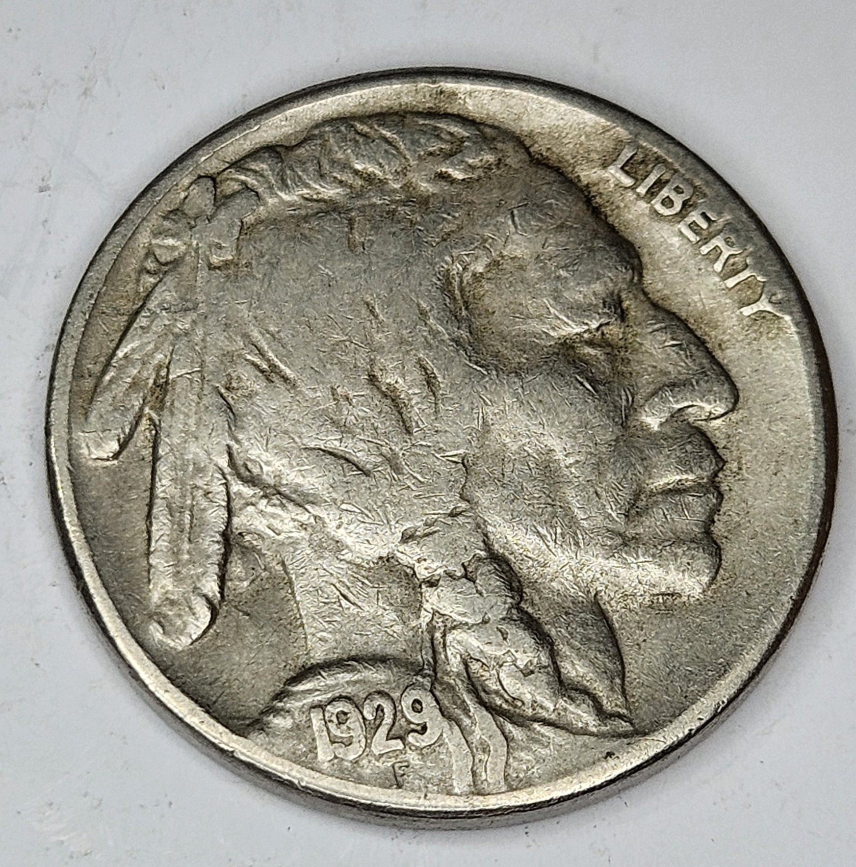 1929 S Fine Grade Buffalo Nickel
