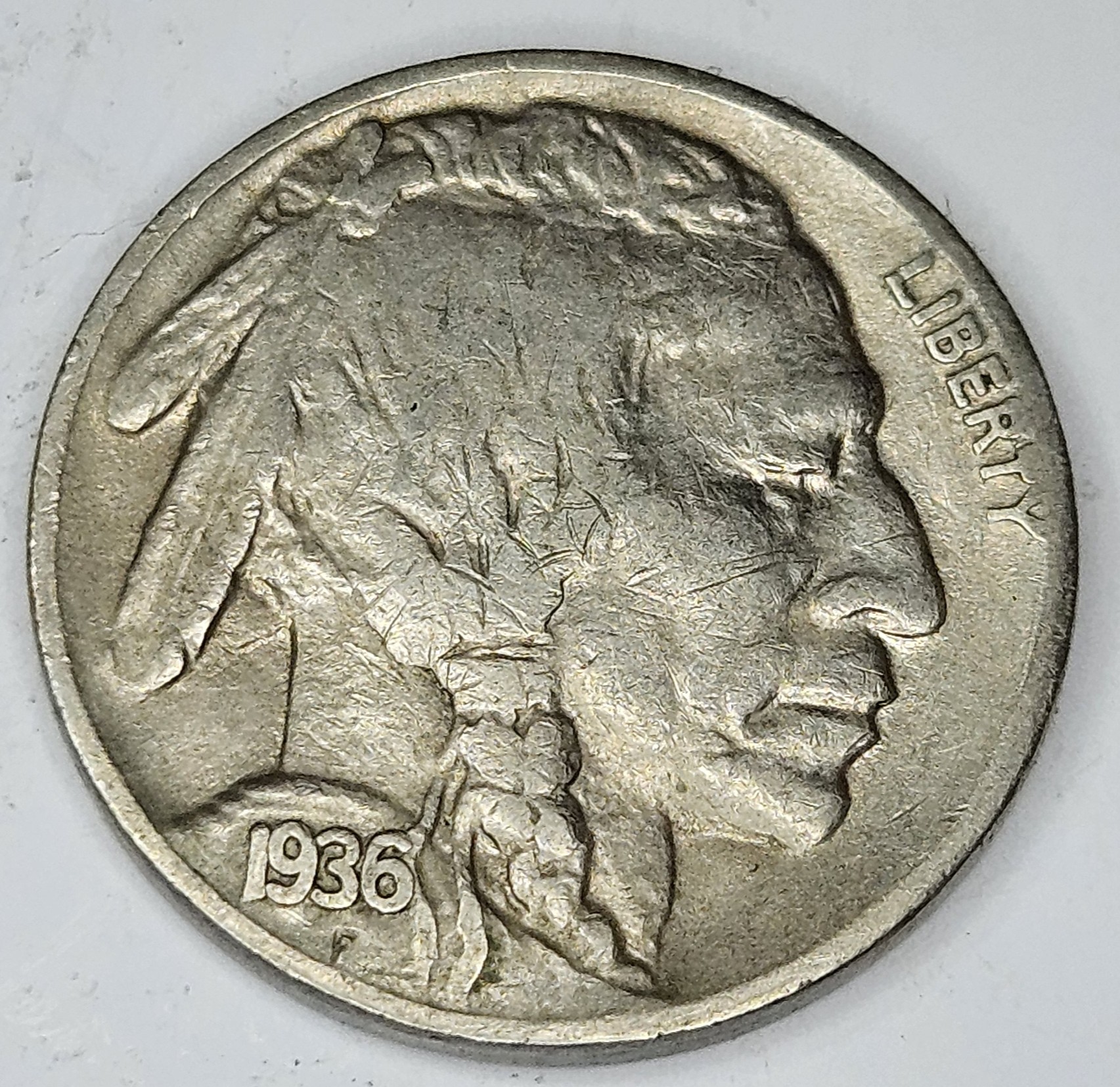 1936 D Buffalo Nickel