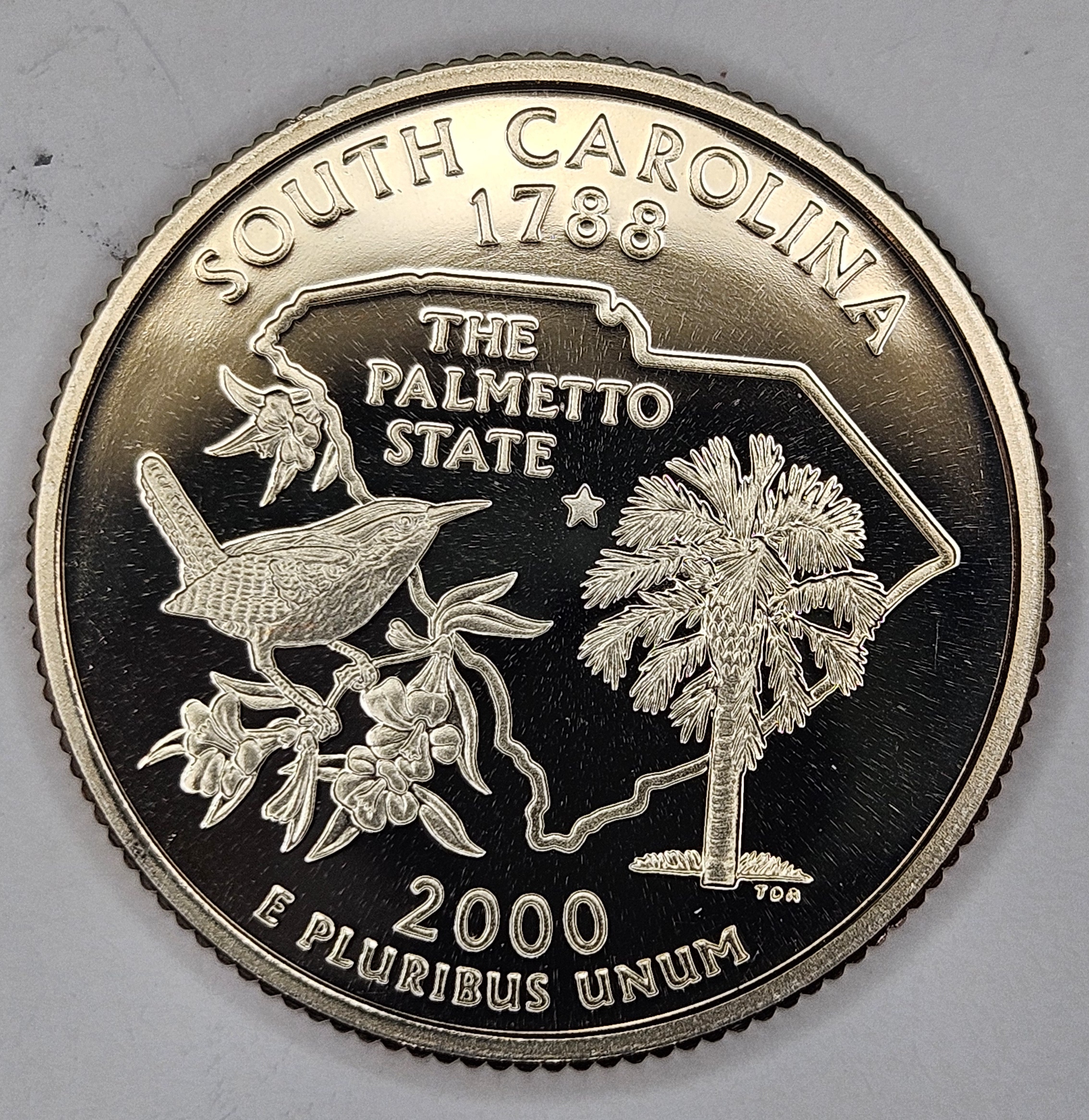 2000-S South Carolina State Quarter Proof - Uncirculated US Mint Coin