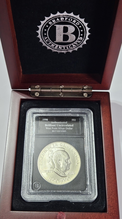 1990 Ike - Eisenhower Commemorative in Presentation Box - Silver 