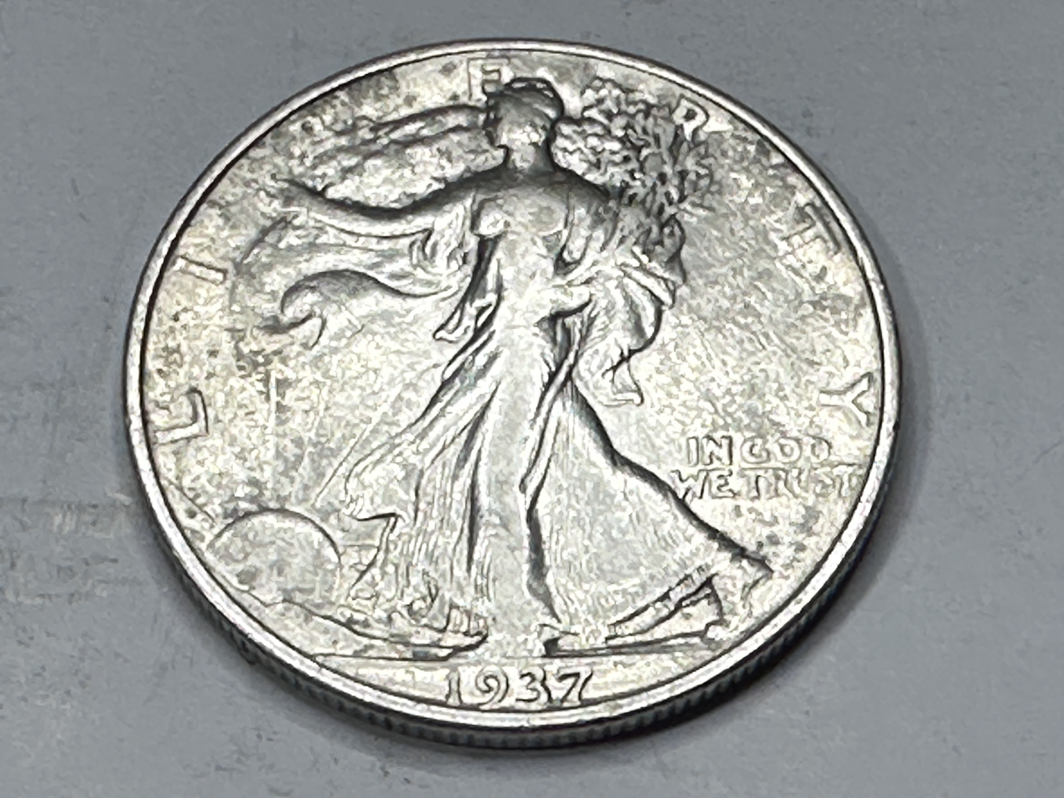 1937 "P" XF Grade Walking Liberty Half Dollar