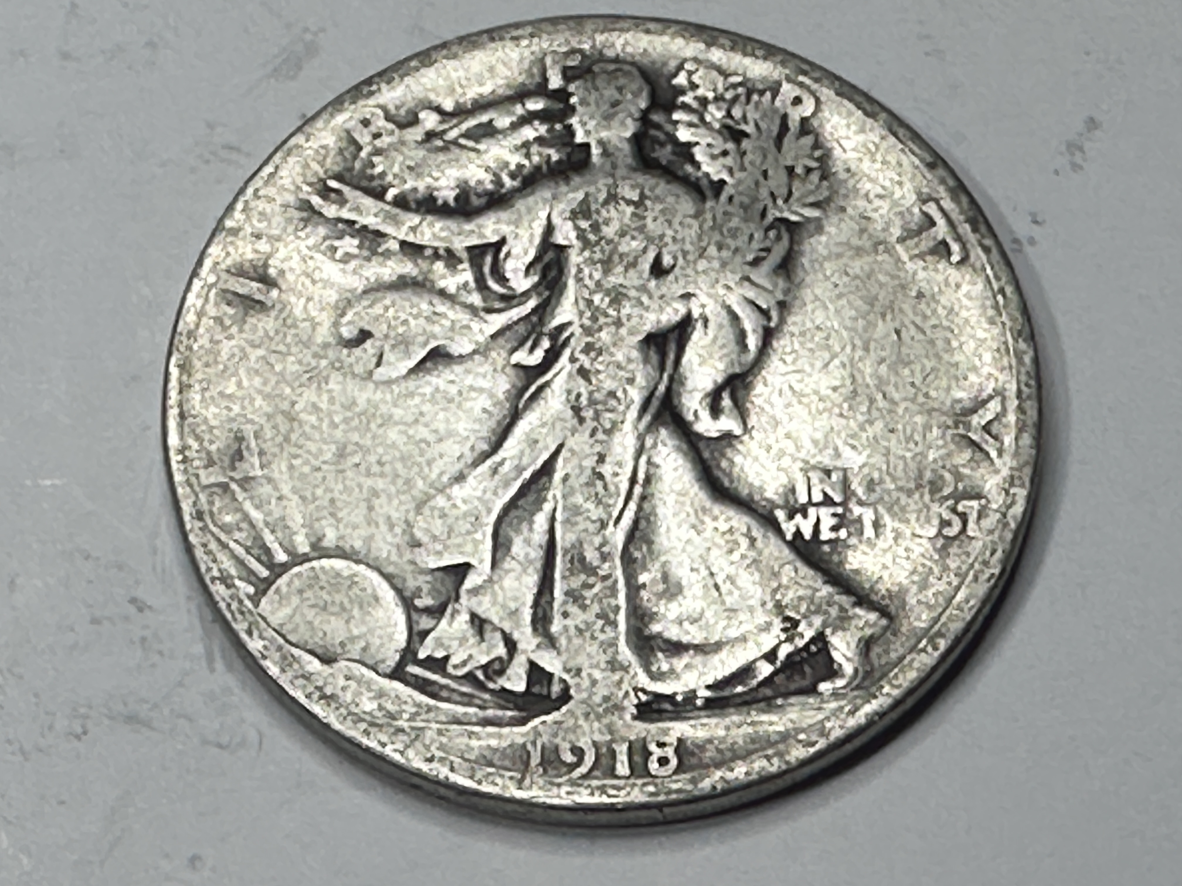 1918 "S" San Francisco Mint Walking Liberty Half Dollar