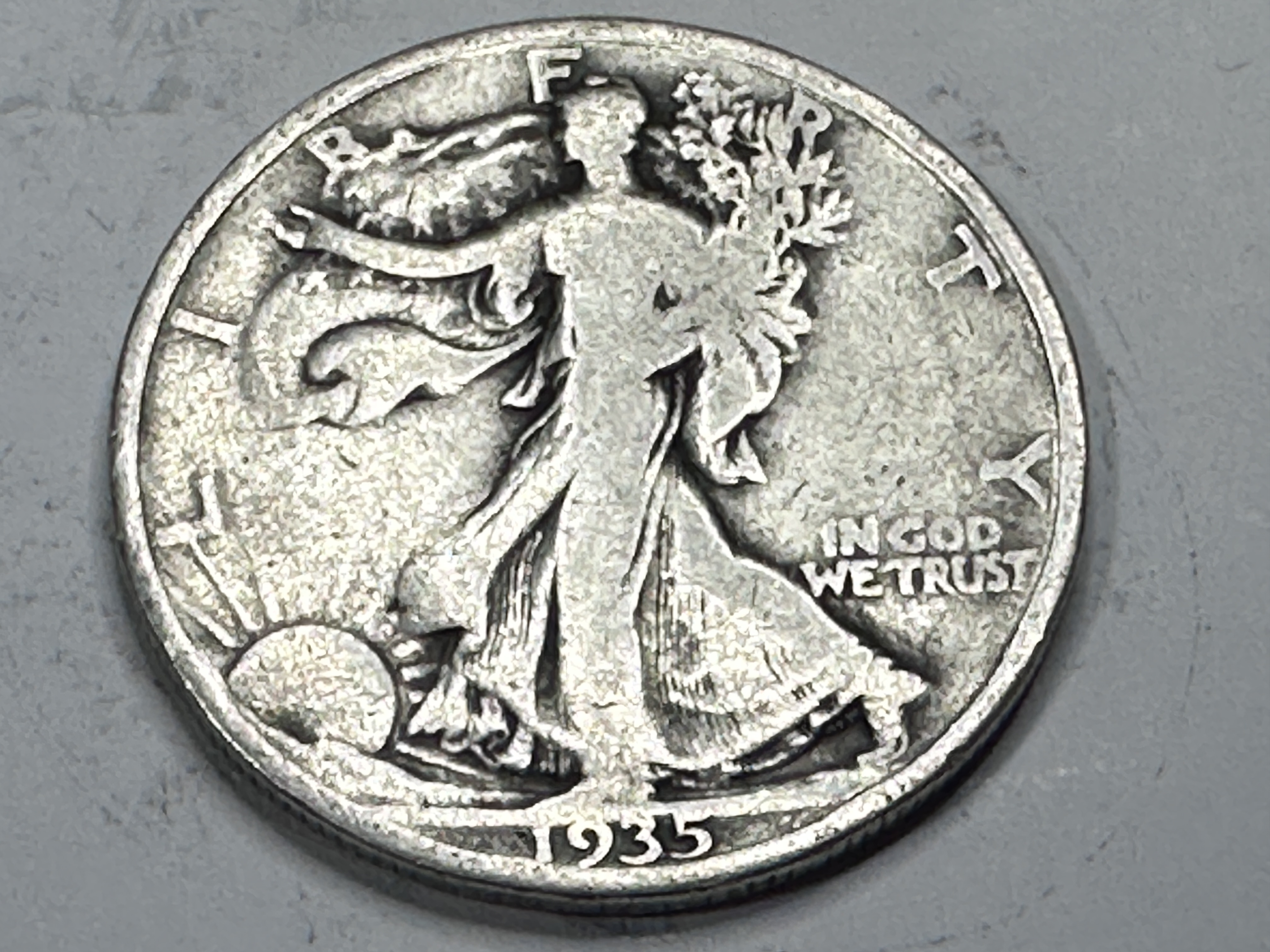1935 "P" Walking Liberty Half Dollar