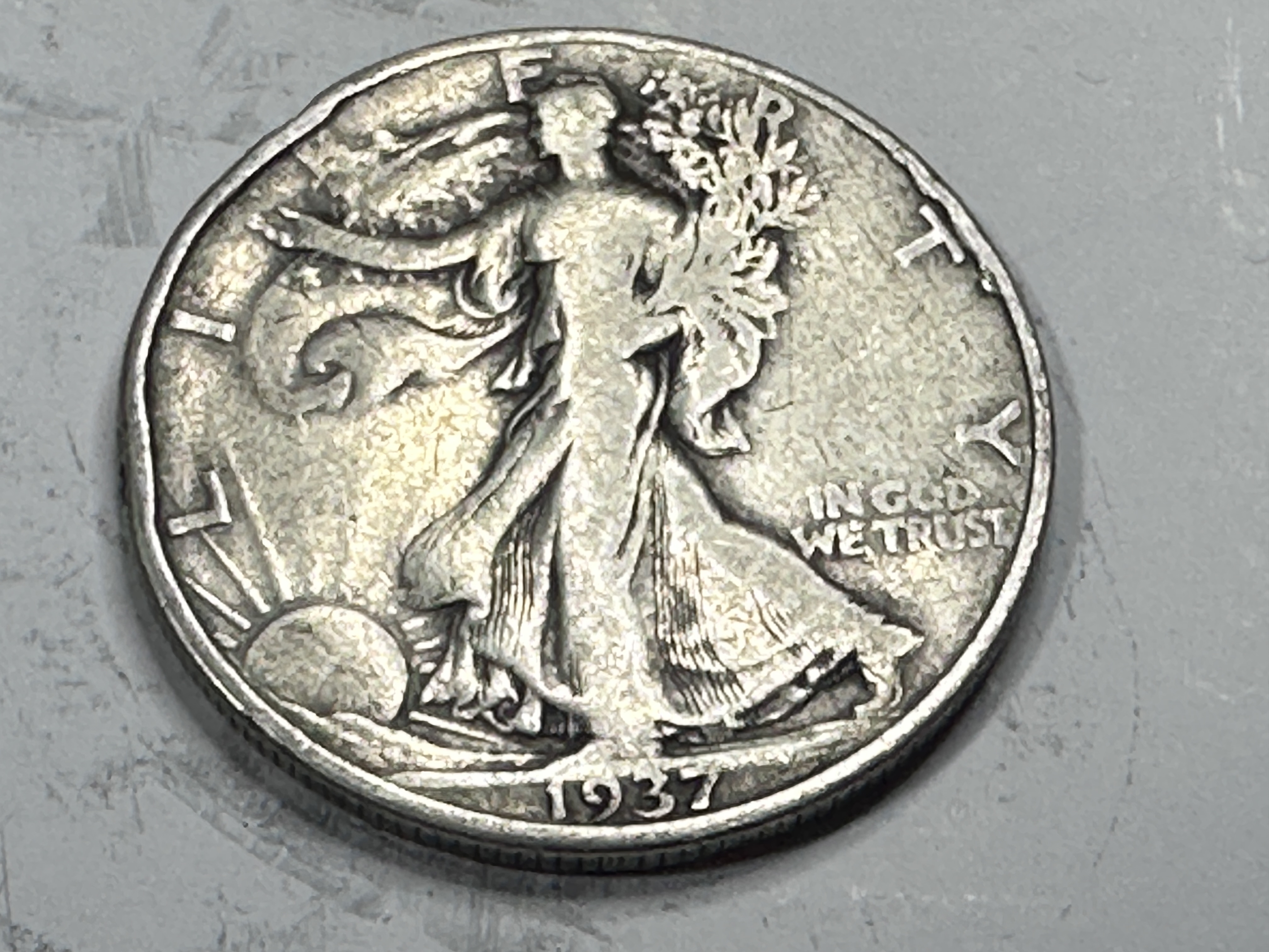 1937 "P" Walking Liberty Half Dollar