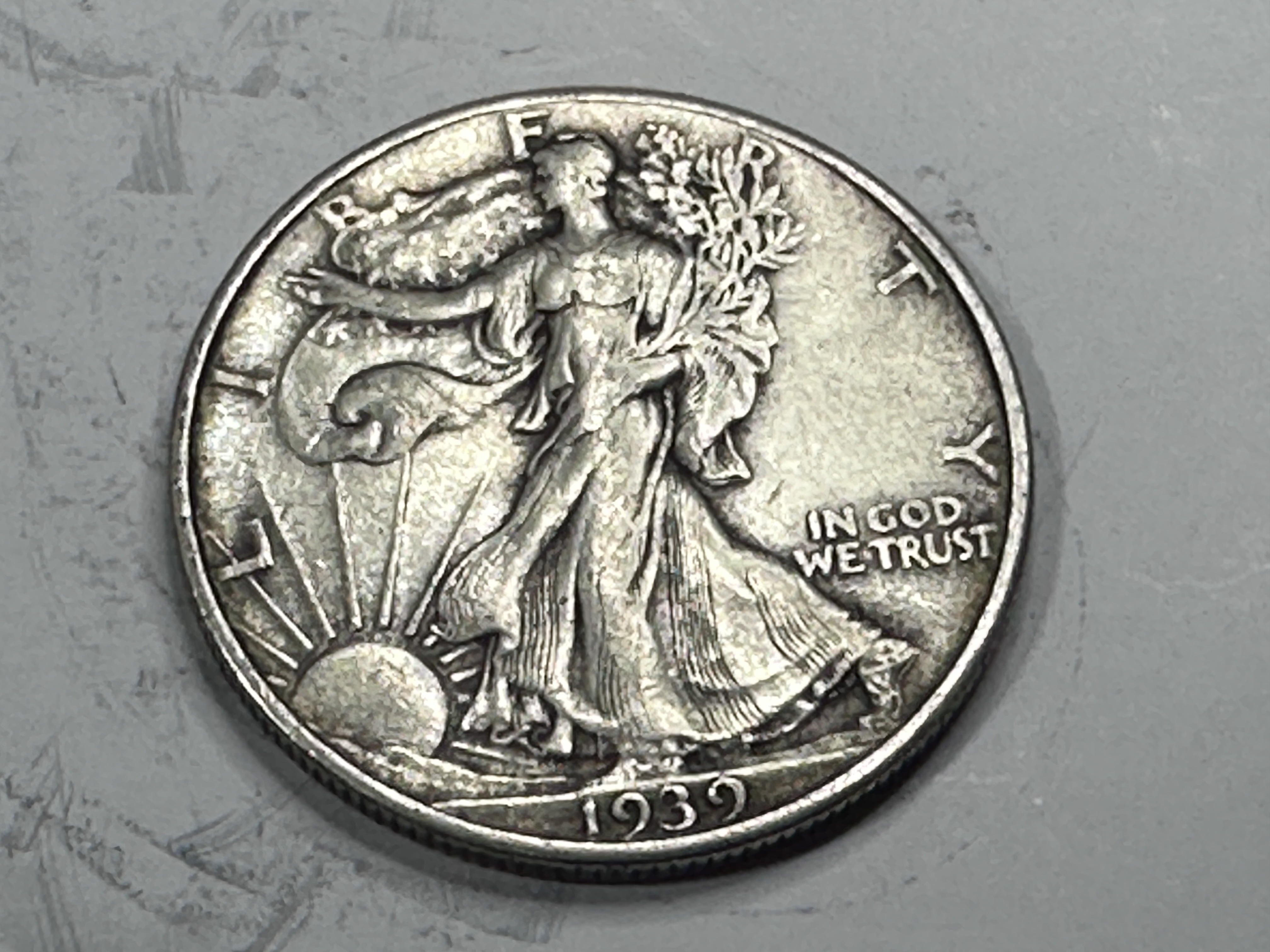 1939 "P" XF Grade Walking Liberty Half Dollar