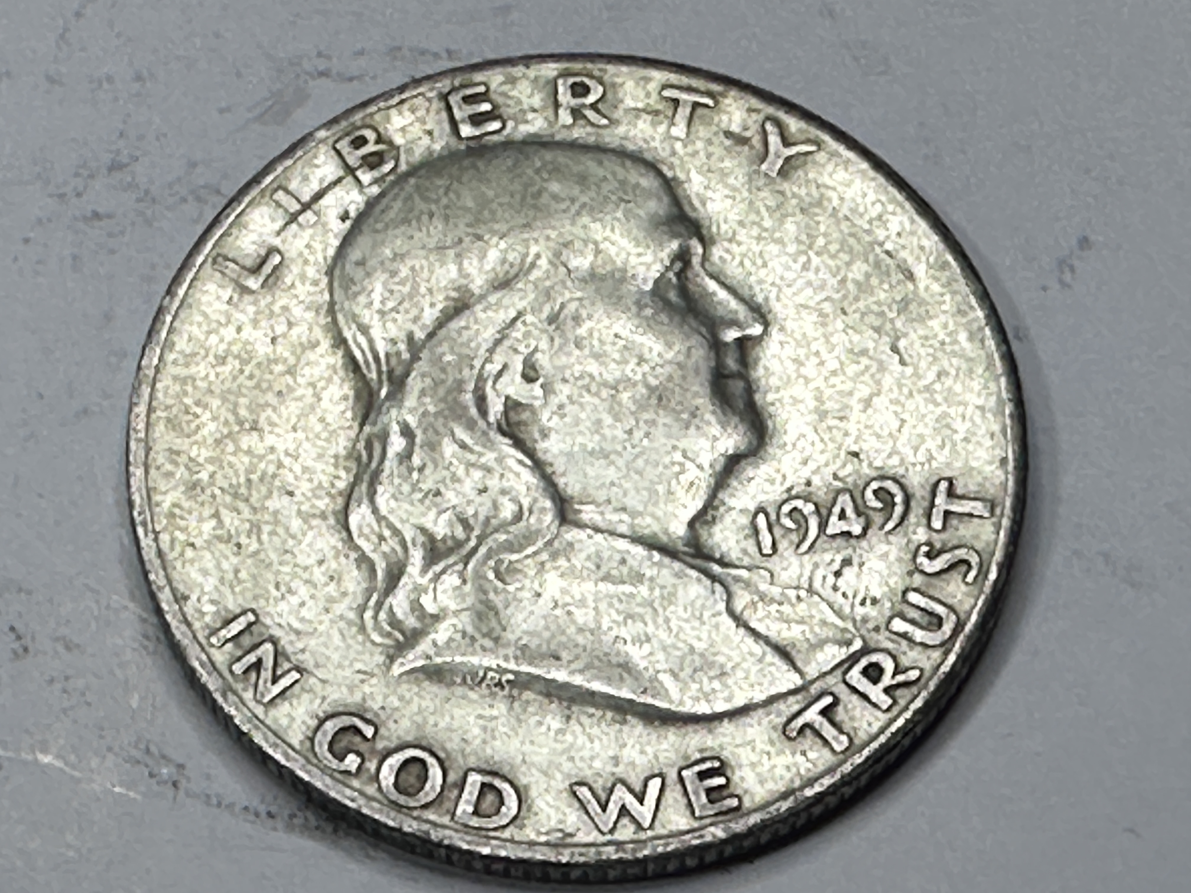 1949 "S" San Francisco Mint Franklin Half Dollar