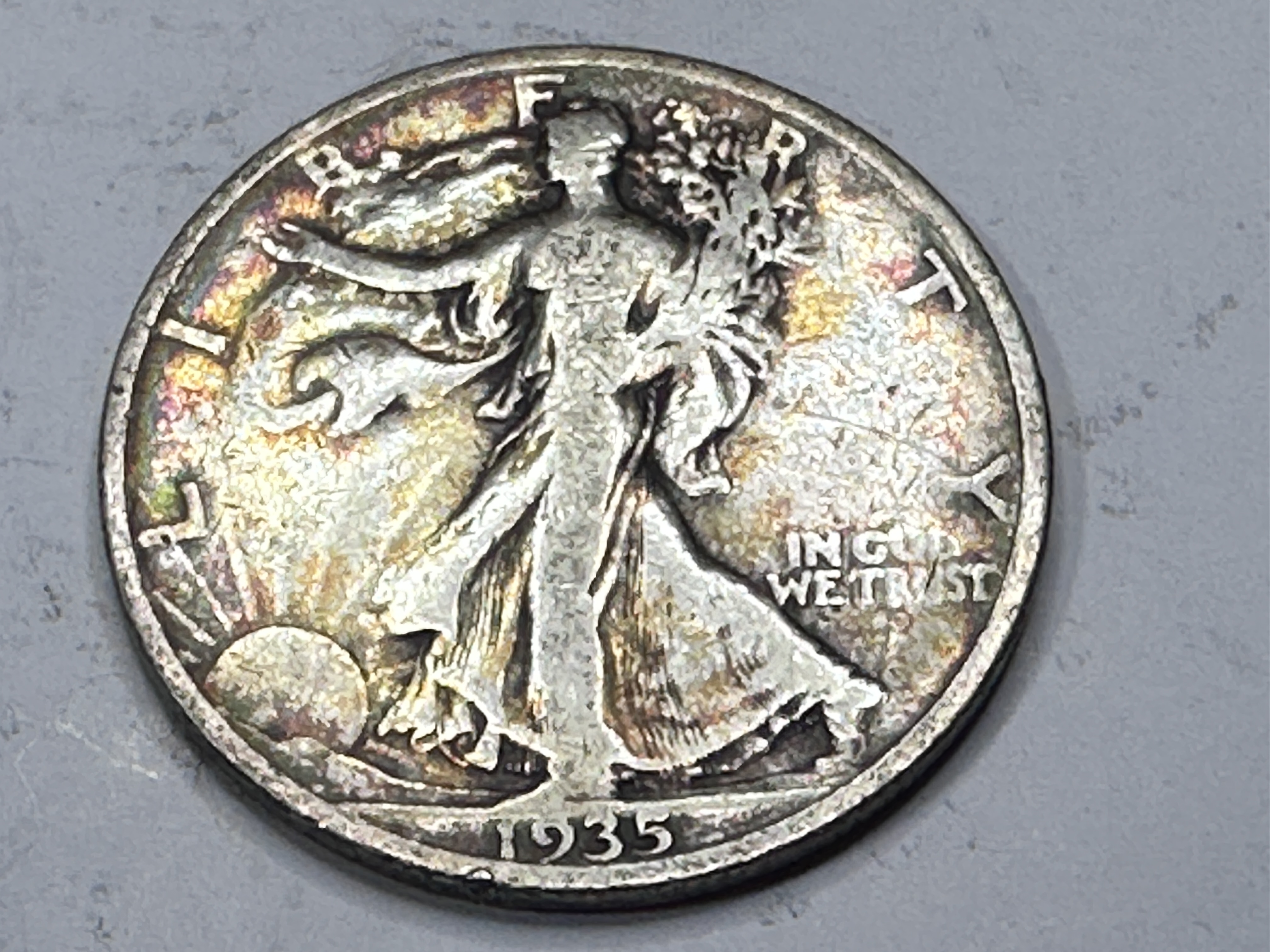 1935 "S" San Francisco Mint- Walking Liberty Half Dollar - Better Date - 90% Silver Coin -