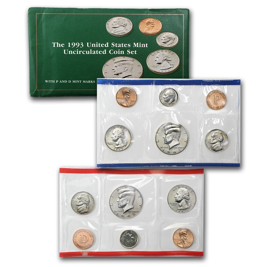 1993 US MInt Set in OMP - P & D Sets