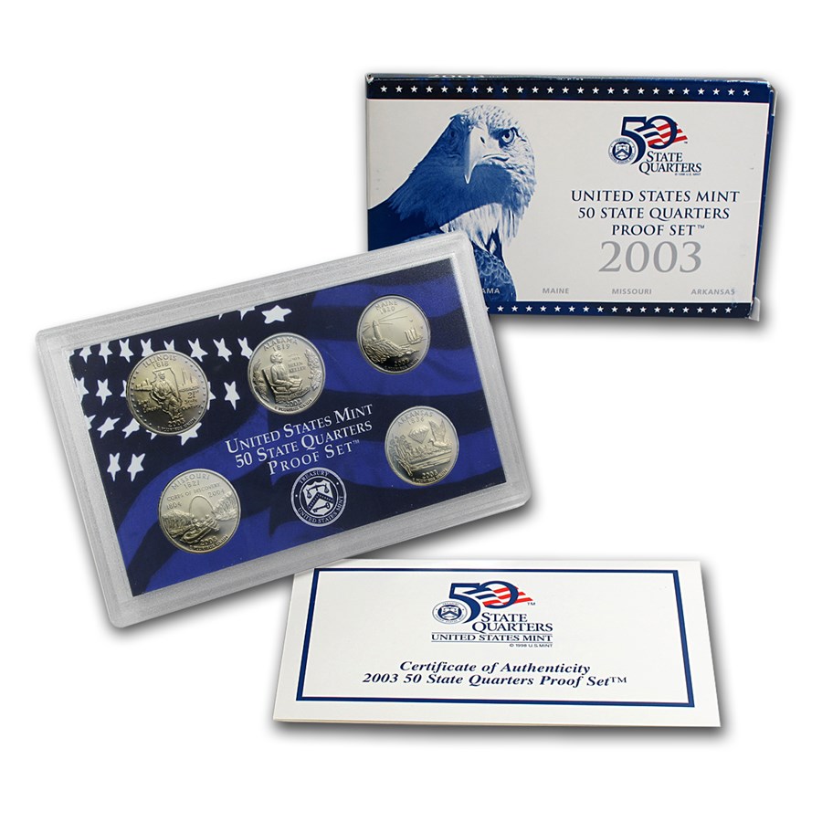 2003 US Mint State Quarter Proopf Set in OMP