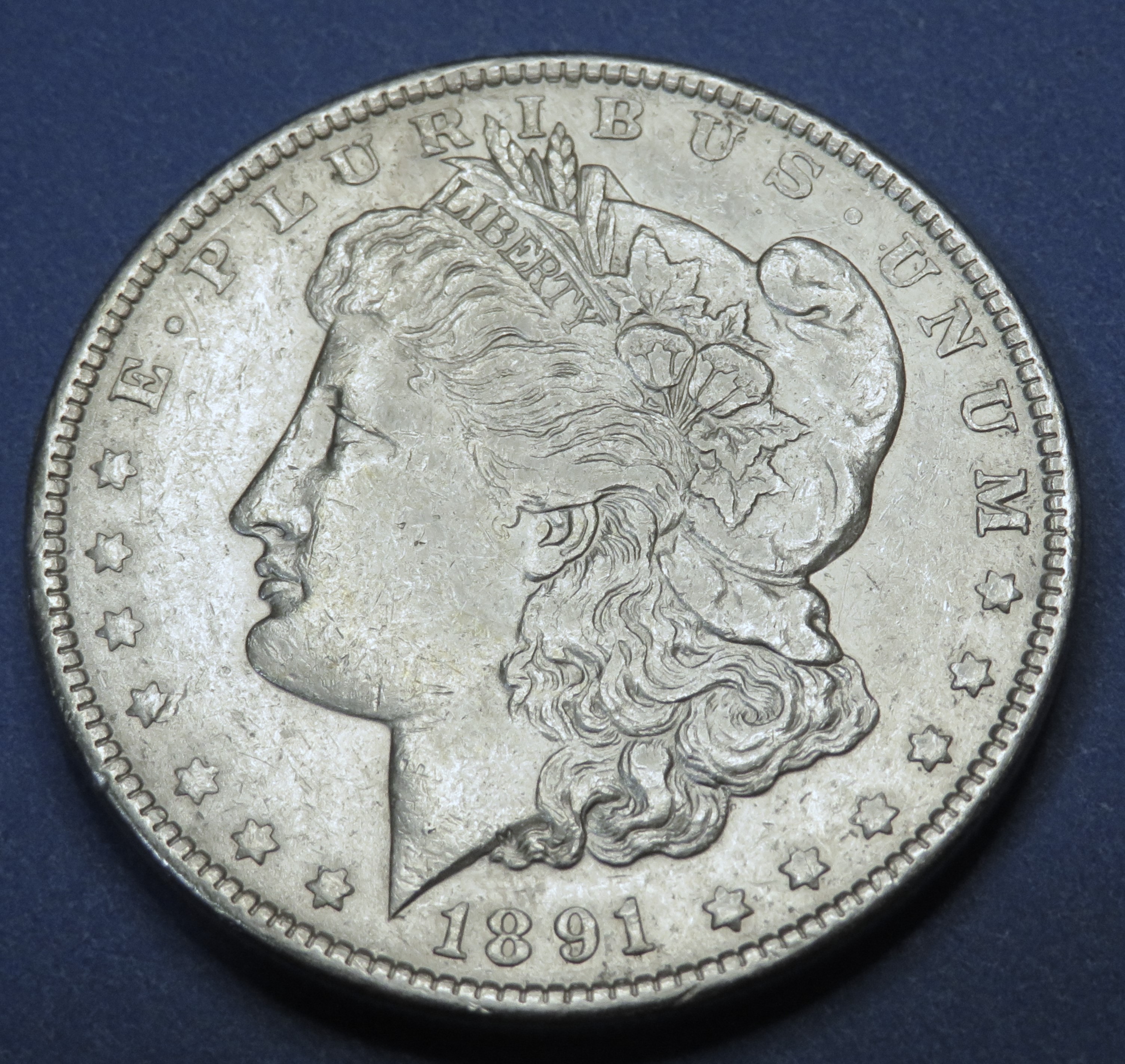 1891 P AU Grade Morgan Silver Dollar | Property Room