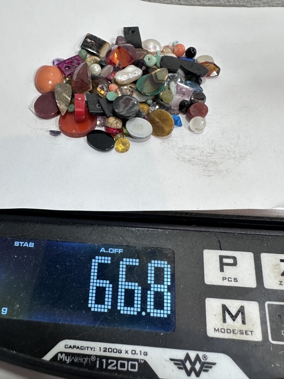 66 gram Jeweler Bench Sweep Mixed Origin Gem Parcel Property Room