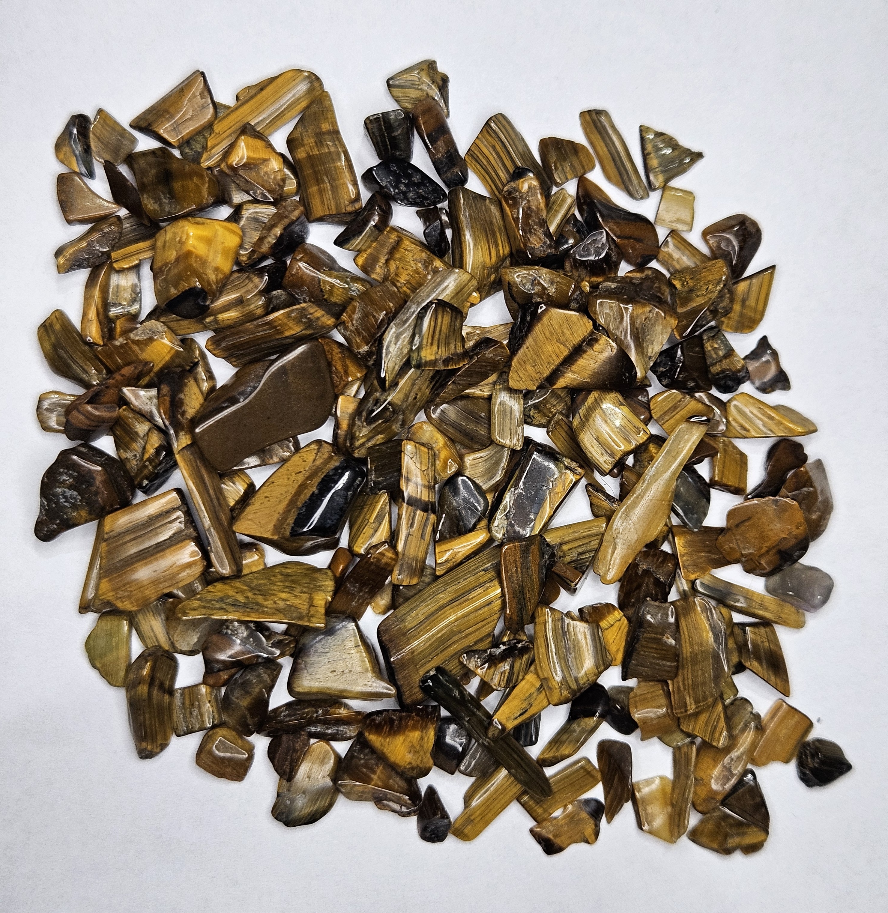 338 grams Natural Tigers Eye Tumble Chips-
