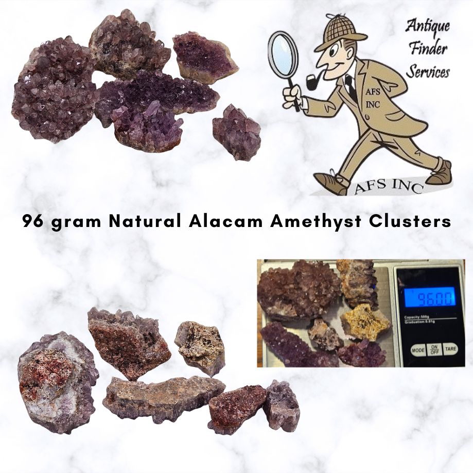96 gram Natural Alacam Amethyst Cluster Parcel