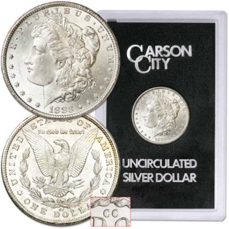 1883 "CC" Carson City Scarce Semi Key Date Morgan Silver Dollar- 90% Silver Coin -