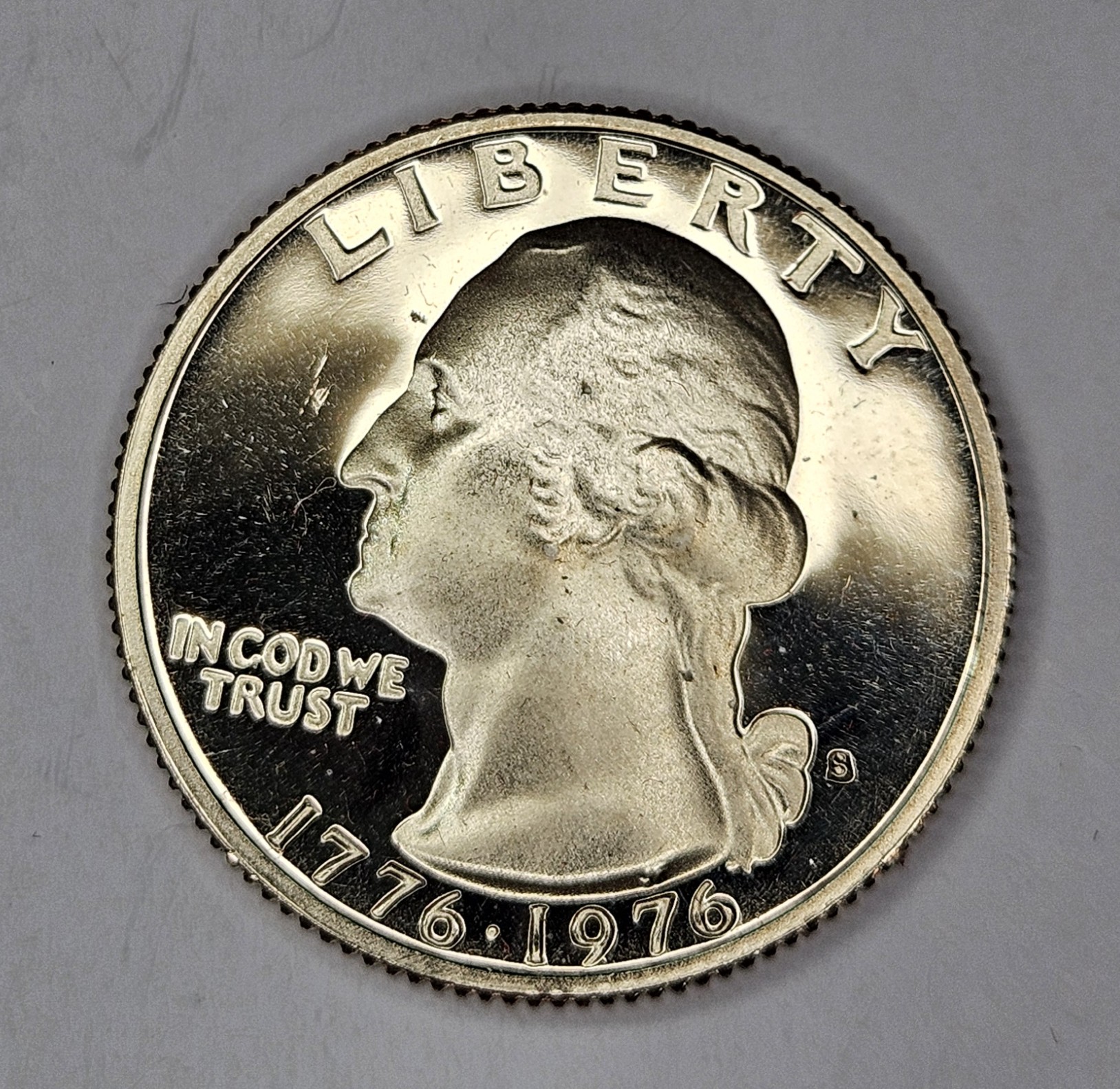 1976 "S" San Francisco Mint GEM PROOF Washington Quarter - Bicentennial Coin