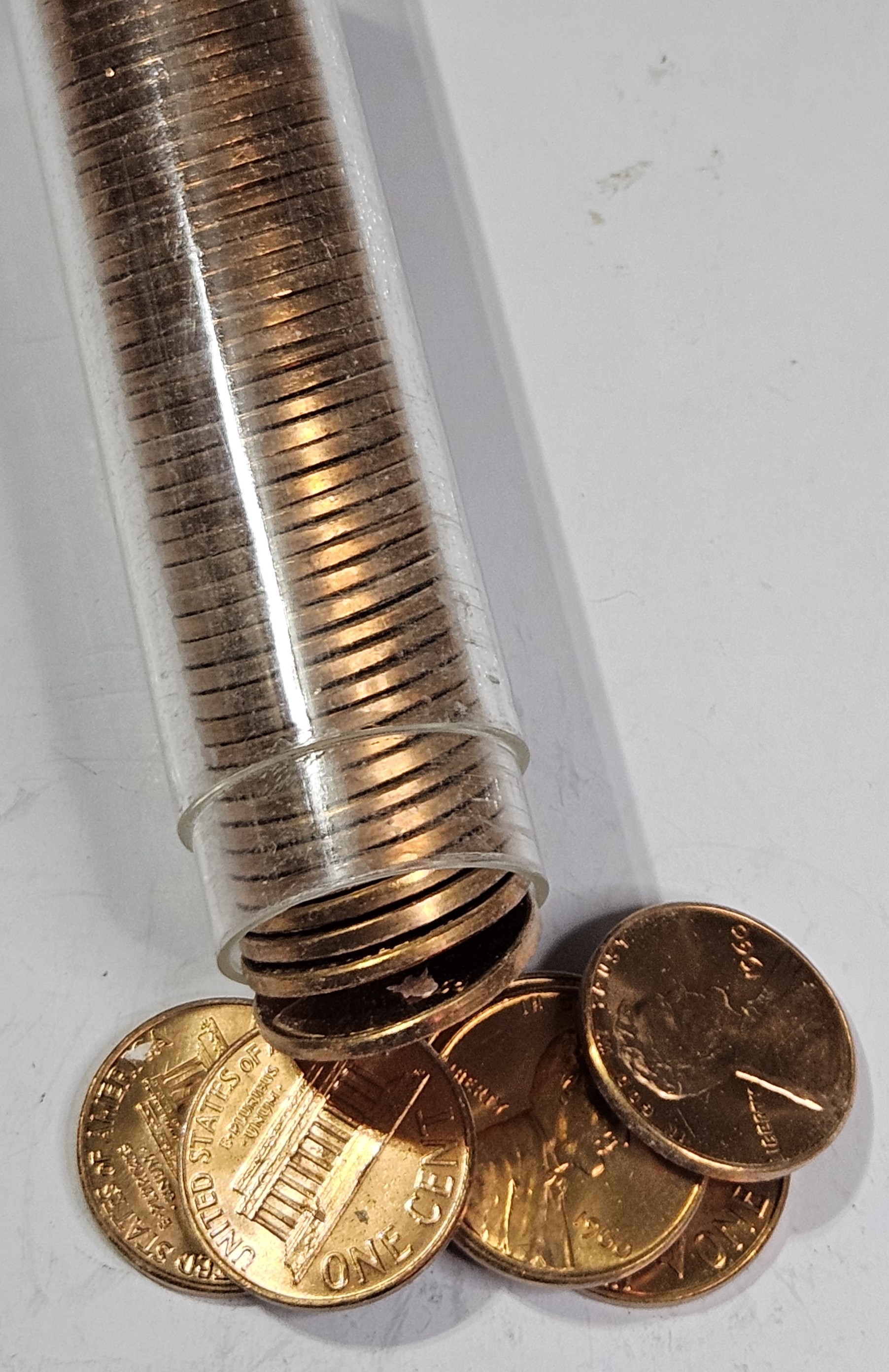 Roll of 1960 P GEM BU RED Lincoln Cent Roll