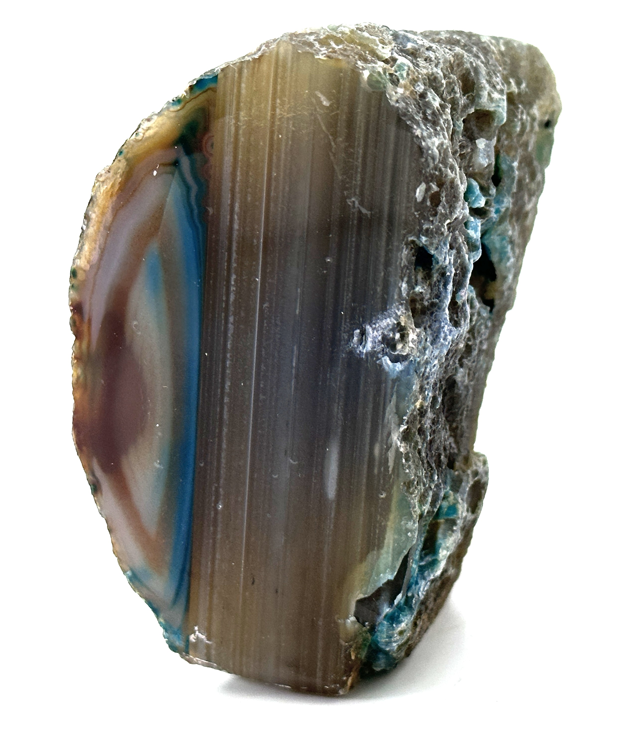 Blue Banded Agate Stand Up Specimen