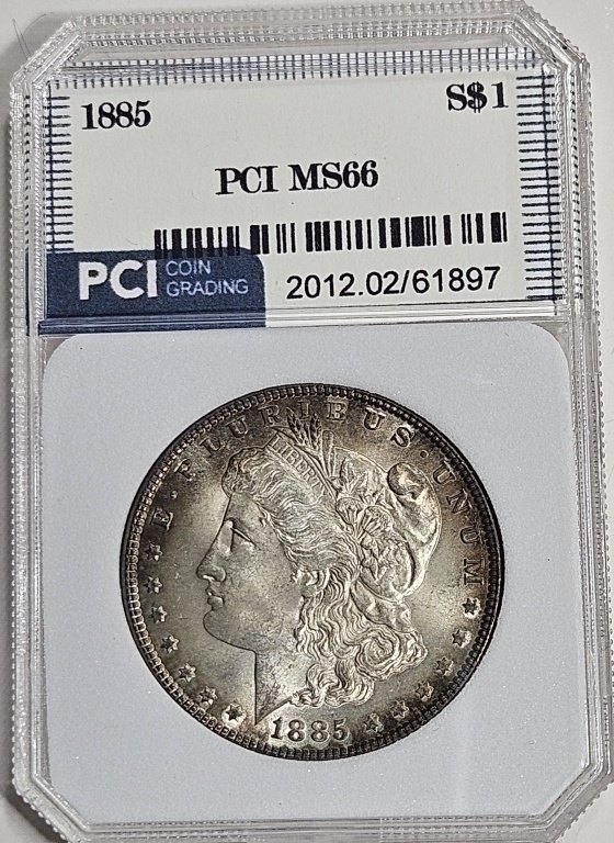 1885 "P" MS 66 Morgan Silver Dollar - $385 Coin price guide