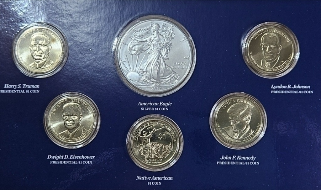 2015 US Mint Silver Eagle Dollar Set in OP