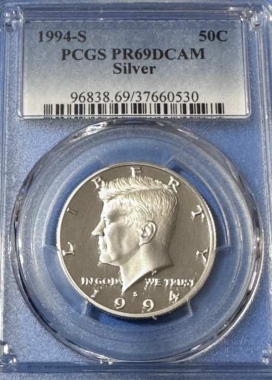 1994 "S" PRF69 DCAM PCGS Kennedy Half Dollar