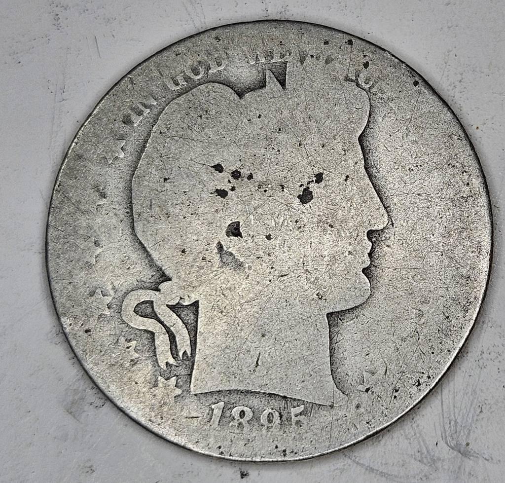 1895 "P" Barber Half Dollar 