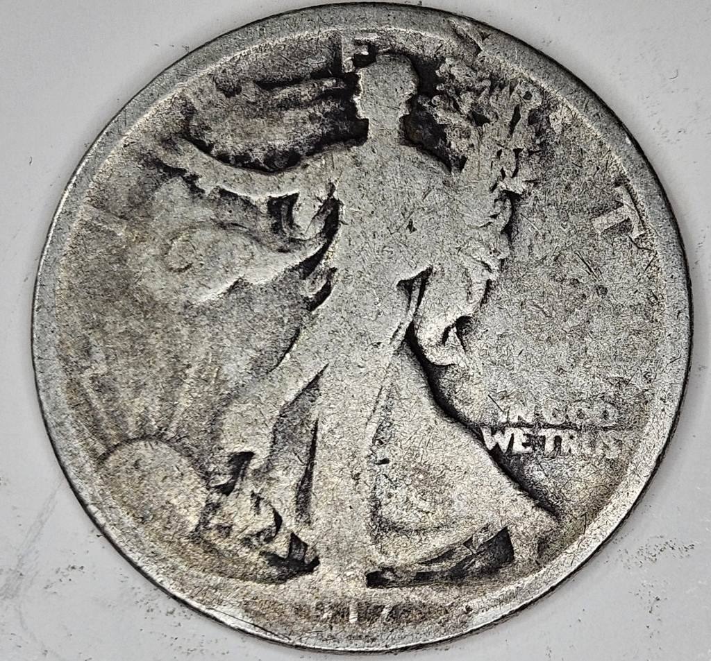 1917 Better Date Walking Liberty half Dollar