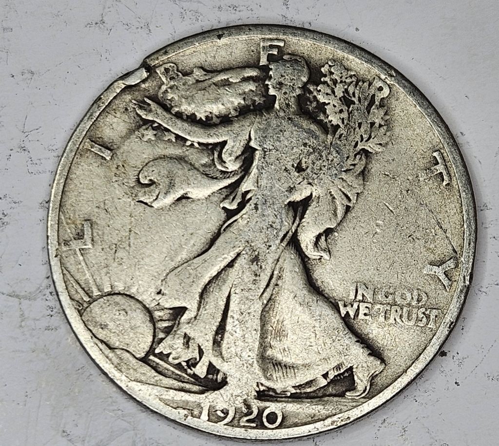 1920 "S" Better Date Walking Liberty Half Dollar