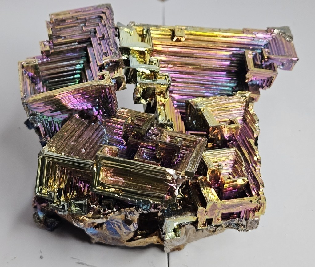Large Bismuth Rainbow Crystal Structure - Large and Heavy - Not the cheap light small variety! - $395 Retail 