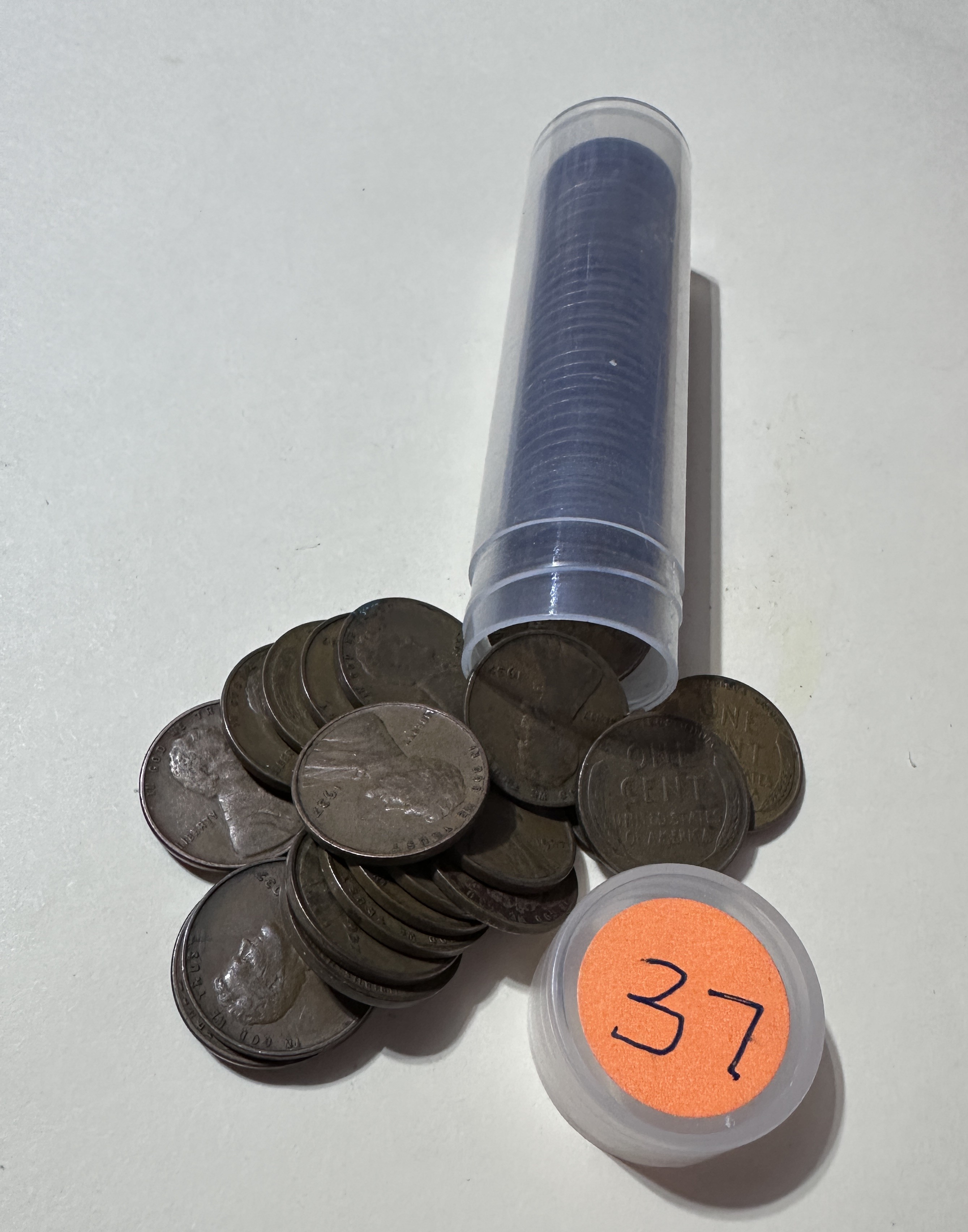 Delaers Roll of 1937 P Lincoln Wheat Cents