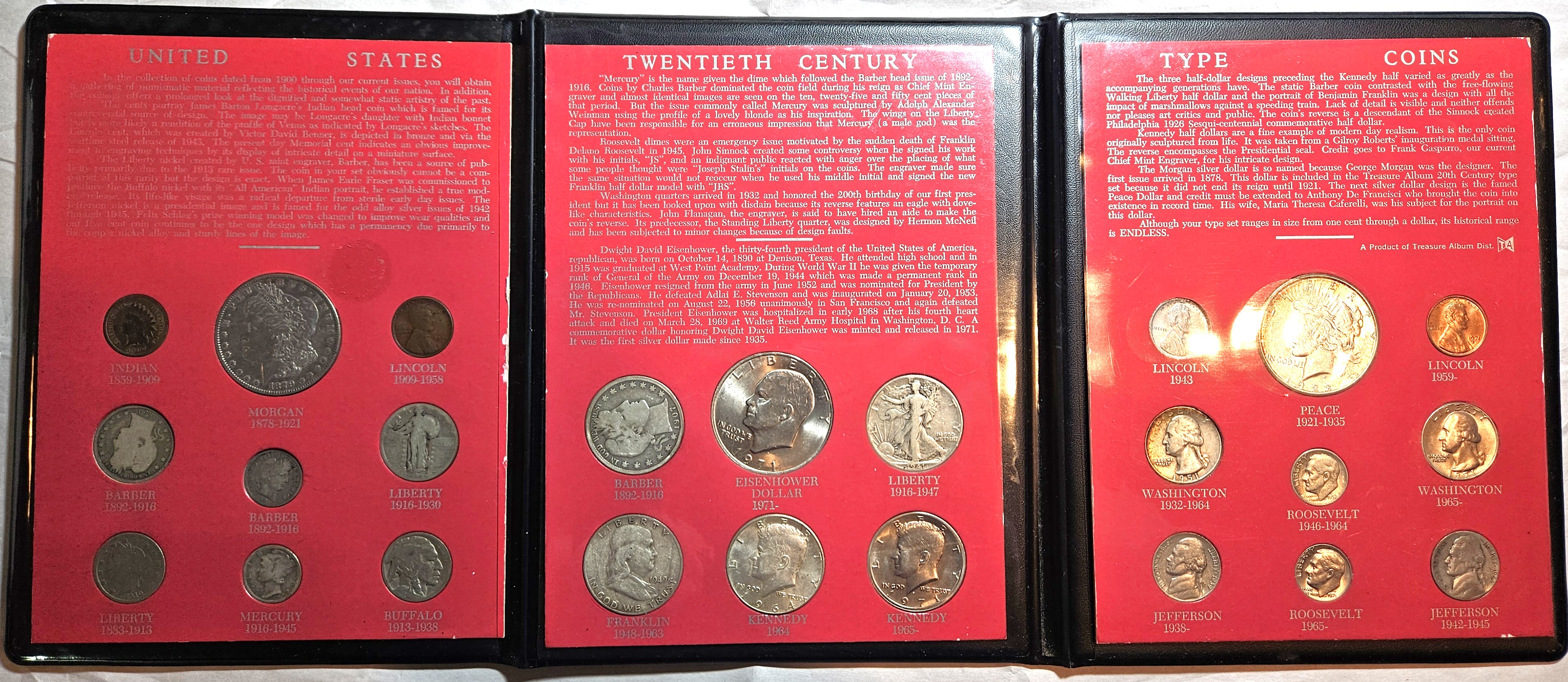 ~RARE~ 20th Century Type Coin set in Trifold Folio -