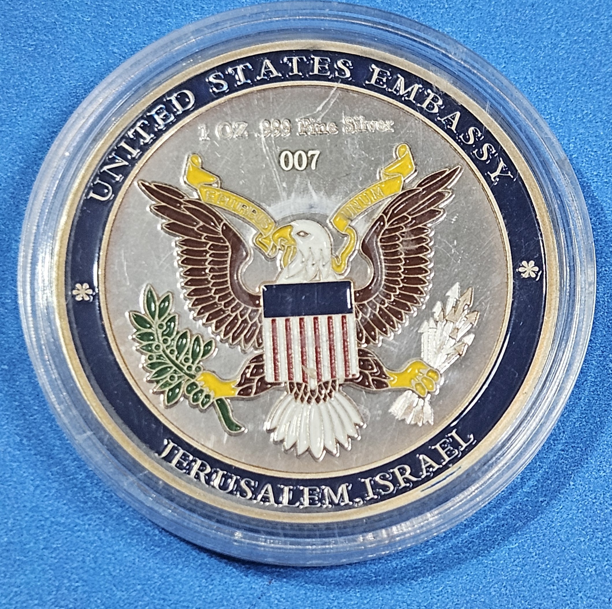 Donald Trump - 1 oz Silver Round Jerusalem Embassy Commemorative Round